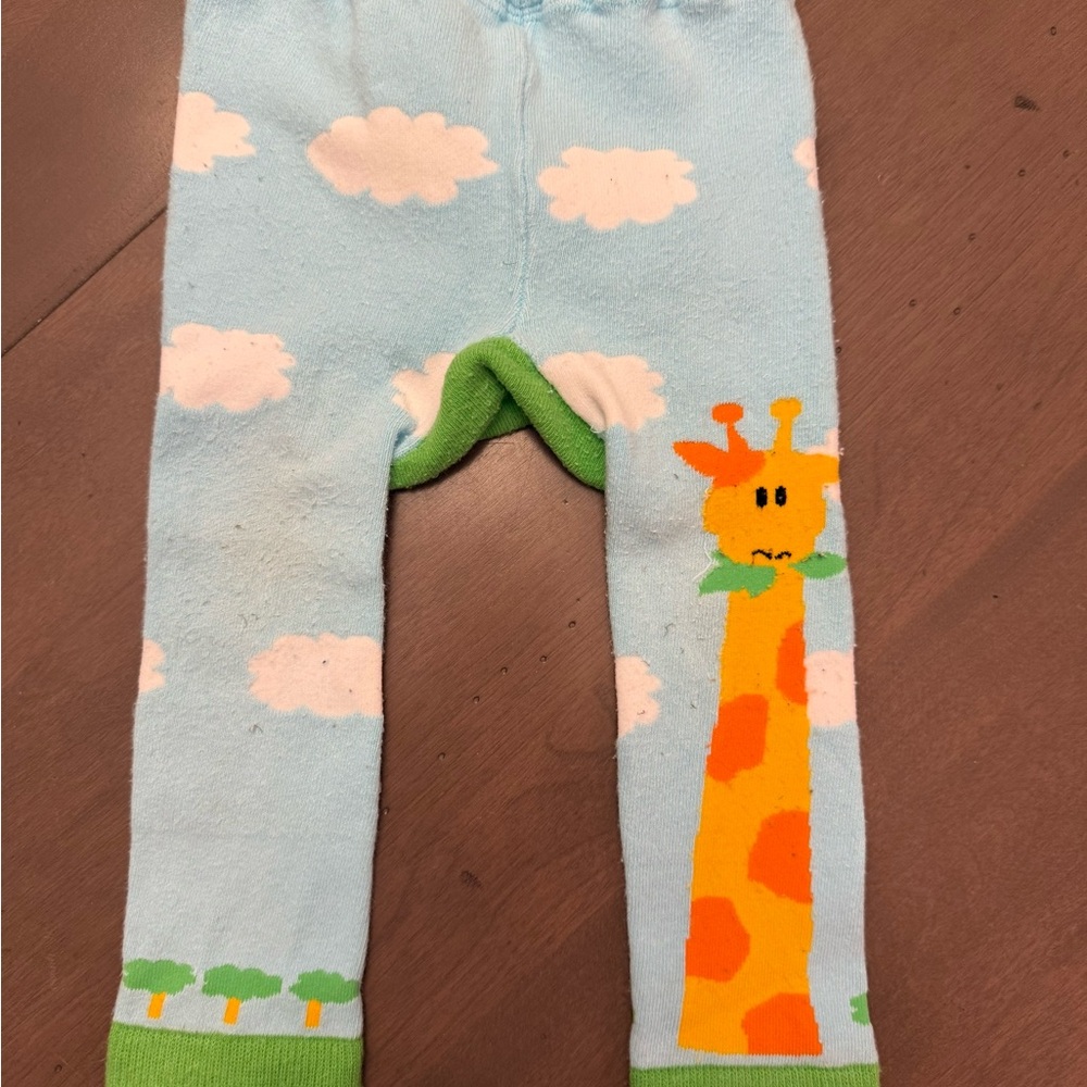 Doodle Pants Kids Leggings - Blue and Green
